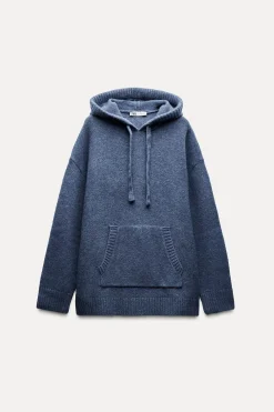 Best SUDADERA LARGA PUNTO OVERSIZE Mujer Cárdigan / Jerséis|Punto