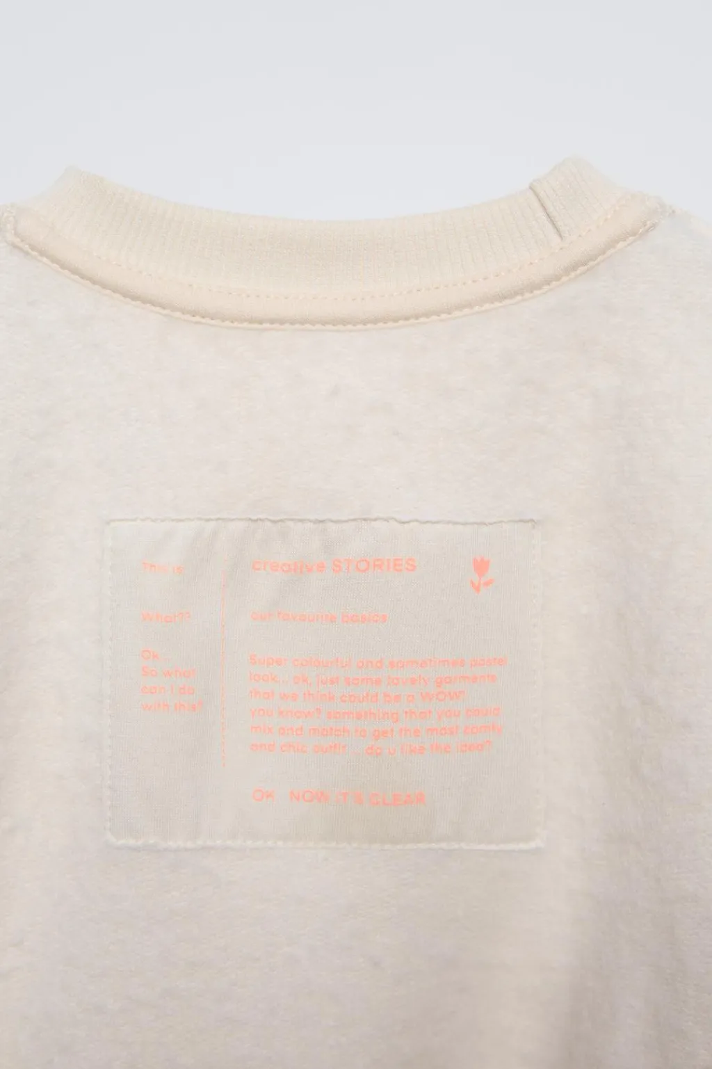 Niños ZARA 1½ - 6 Años·Sudaderas|1½ - 6 Años·Total Look<SUDADERA LISA BORDADO