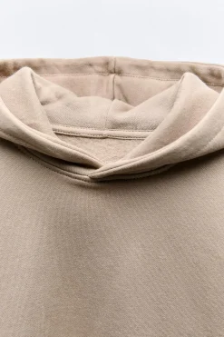 Niños ZARA 6 - 14 Años·Sudaderas|6 - 14 Años·Deporte / Chándal<SUDADERA LISA CAPUCHA