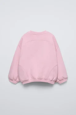 Niños ZARA 1½ - 6 Años·Sudaderas|1½ - 6 Años·Total Look<SUDADERA LISA TEXTO
