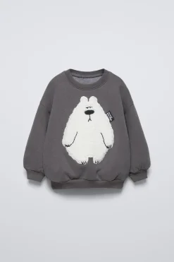 Niños ZARA 1½ - 6 Años·Sudaderas|1½ - 6 Años·Sudaderas<SUDADERA OSO BORREGUILLO