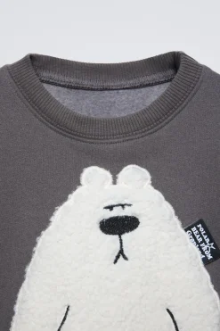 Niños ZARA 1½ - 6 Años·Sudaderas|1½ - 6 Años·Sudaderas<SUDADERA OSO BORREGUILLO