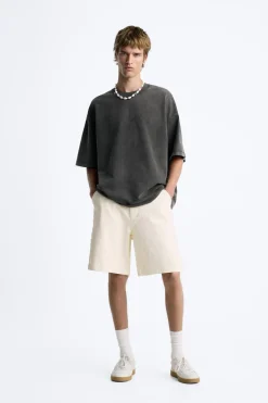 Sale SUDADERA OVERSIZE LAVADA Hombre Sudaderas|Camisetas