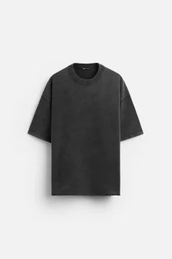 Sale SUDADERA OVERSIZE LAVADA Hombre Sudaderas|Camisetas