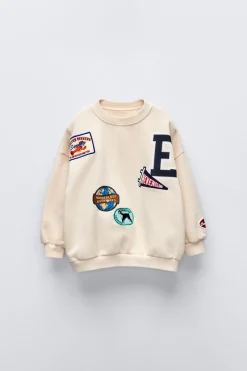 Niños ZARA 1½ - 6 Años·Sudaderas|1½ - 6 Años·Sudaderas<SUDADERA PARCHES LANGOSTA