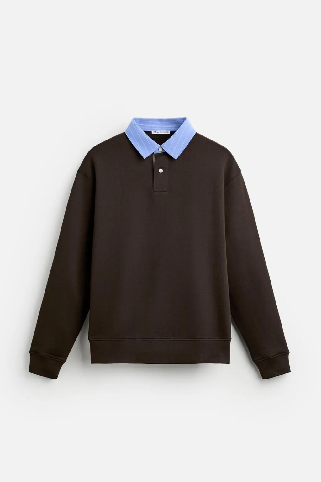 Fashion SUDADERA POLO CUELLO COMBINADO Hombre Polos