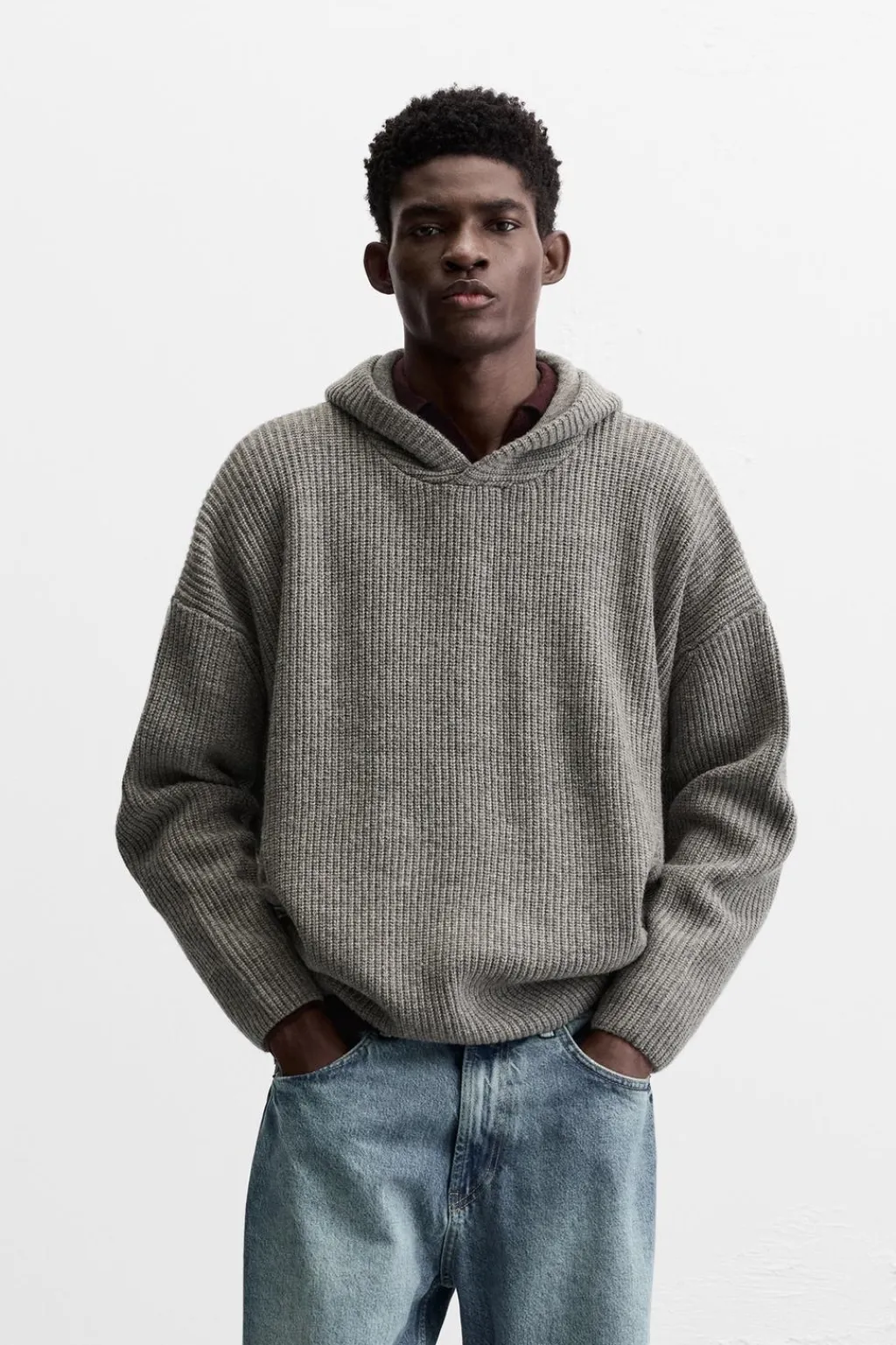 Discount SUDADERA PUNTO CON LANA Hombre Jerséis / Chaquetas|Sudaderas