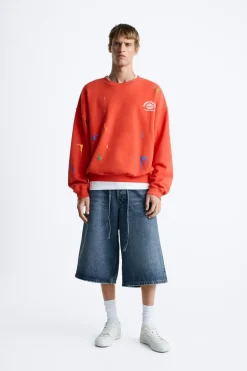 Discount SUDADERA SALPICADURA TEXTOS Hombre Sudaderas