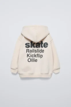 Niños ZARA 1½ - 6 Años·Sudaderas|1½ - 6 Años·Sudaderas<SUDADERA SKATE TEXTO REFLECTANTE