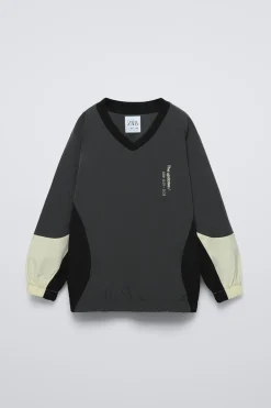 Niños ZARA 6 - 14 Años·Sudaderas|6 - 14 Años·Deporte / Chándal<SUDADERA TÉCNICA SPORTY FORRADA