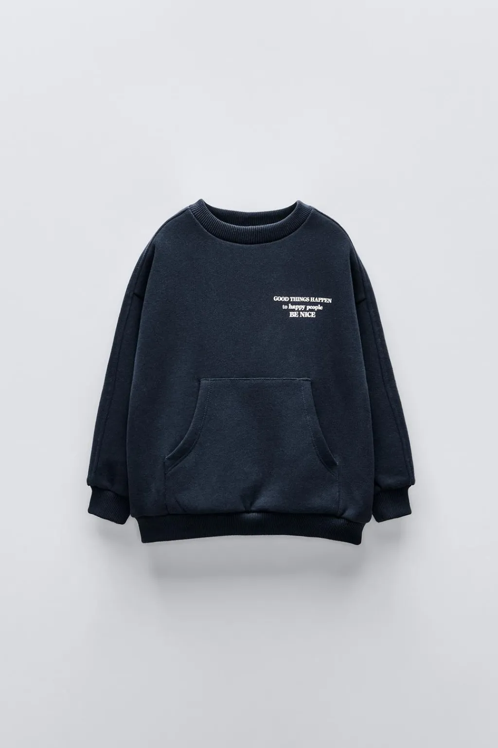 Niños ZARA 1½ - 6 Años·Sudaderas|1½ - 6 Años·Sudaderas<SUDADERA TEXTO BOLSILLO