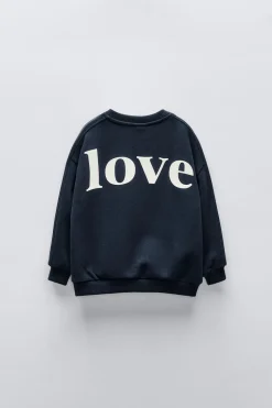 Niños ZARA 1½ - 6 Años·Sudaderas|1½ - 6 Años·Sudaderas<SUDADERA TEXTO BOLSILLO