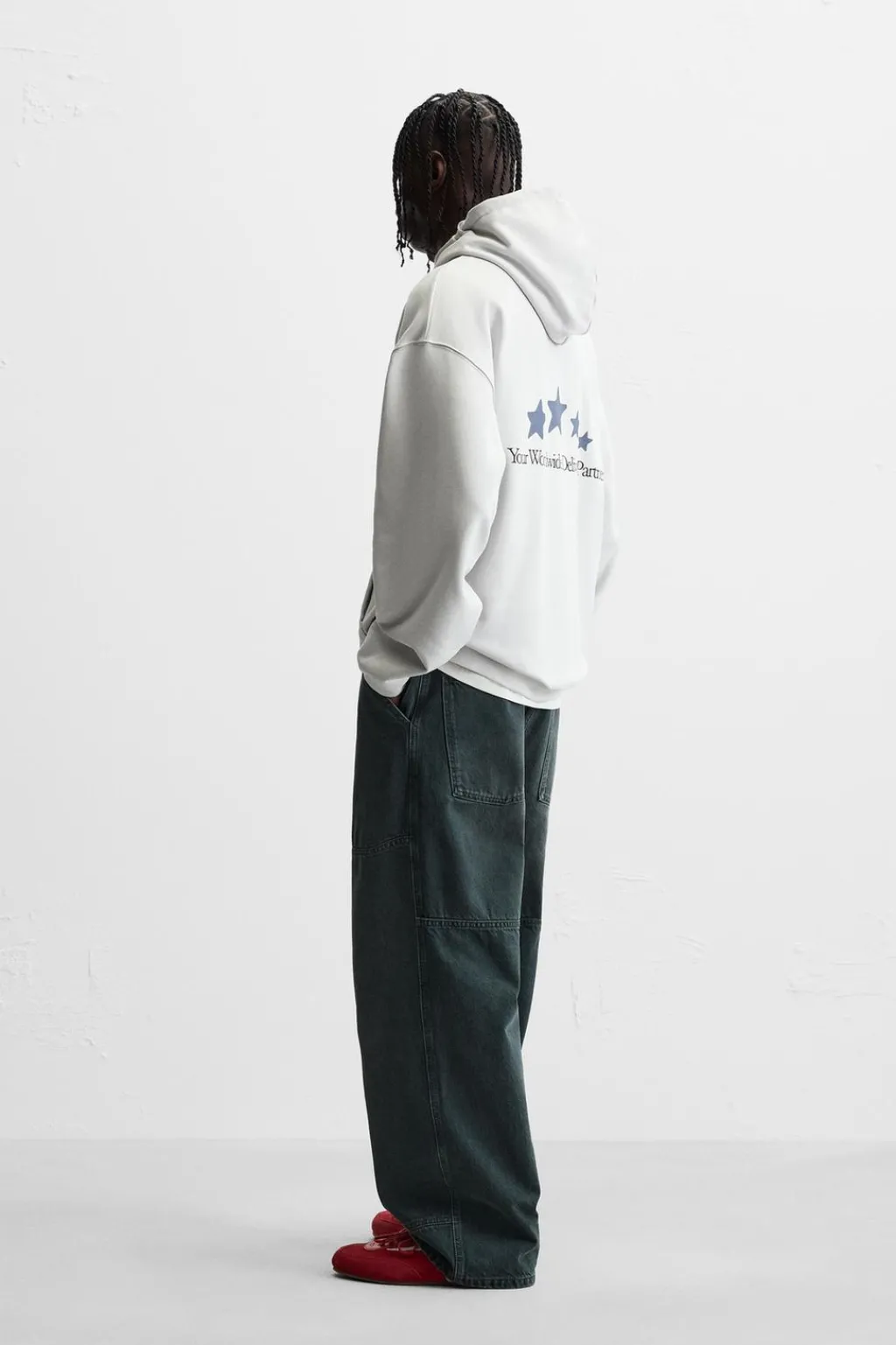 Sale SUDADERA TEXTO BORDADO Hombre Sudaderas
