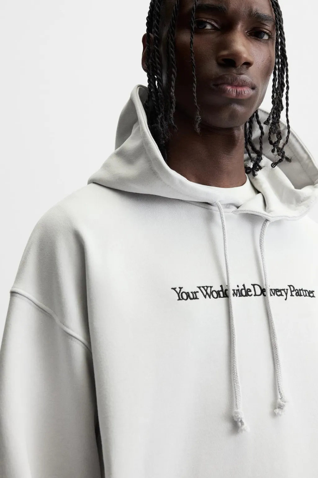Sale SUDADERA TEXTO BORDADO Hombre Sudaderas