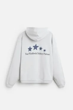 Sale SUDADERA TEXTO BORDADO Hombre Sudaderas