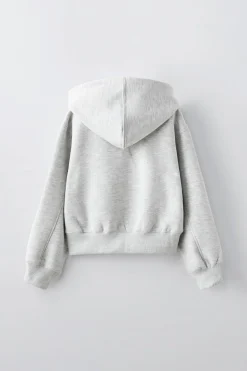 Niños ZARA 6 - 14 Años·Sudaderas|6 - 14 Años·Deporte / Jogging<SUDADERA TEXTO CROP FIT