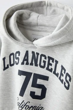 Niños ZARA 6 - 14 Años·Sudaderas|6 - 14 Años·Deporte / Jogging<SUDADERA TEXTO CROP FIT