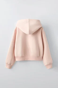 Niños ZARA 6 - 14 Años·Sudaderas|6 - 14 Años·Deporte / Jogging<SUDADERA TEXTO CROP FIT