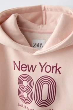 Niños ZARA 6 - 14 Años·Sudaderas|6 - 14 Años·Deporte / Jogging<SUDADERA TEXTO CROP FIT