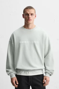 Clearance SUDADERA TEXTO ESTAMPADO Hombre Sudaderas