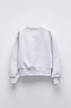 Niños ZARA 6 - 14 Años·Sudaderas|6 - 14 Años·Deporte / Jogging<SUDADERA TEXTO FLOCK