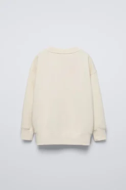Niños ZARA 6 - 14 Años·Sudaderas<SUDADERA TEXTO FLOCK