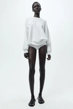 Hot SUDADERA TEXTO MINIMAL Mujer Sudaderas / Joggers