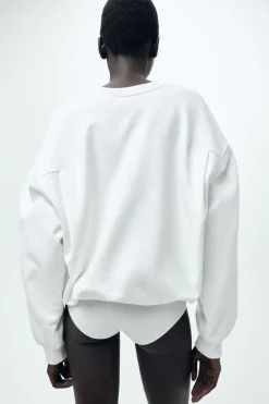 Hot SUDADERA TEXTO MINIMAL Mujer Sudaderas / Joggers