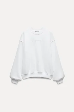 Hot SUDADERA TEXTO MINIMAL Mujer Sudaderas / Joggers