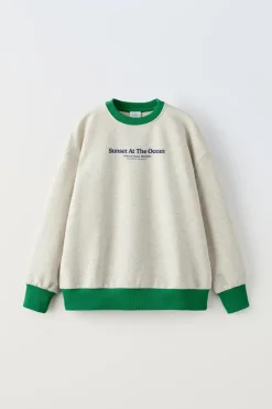 Niños ZARA 6 - 14 Años·Sudaderas<SUDADERA TEXTO VIVOS