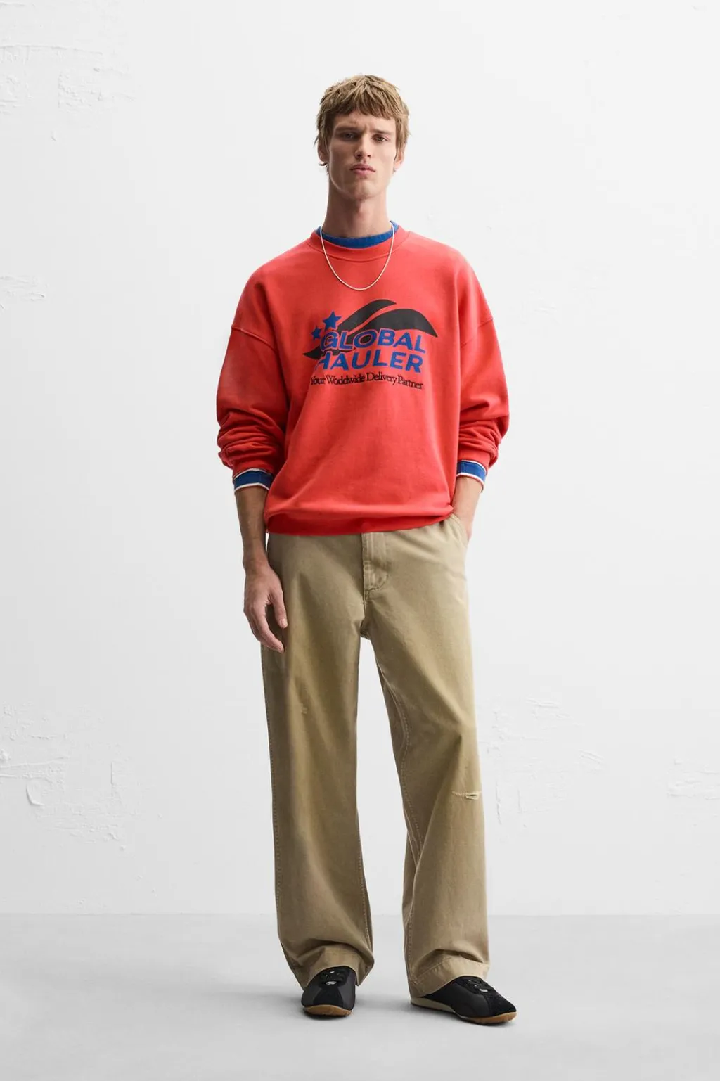 Sale SUDADERA TEXTOS COMBINADOS Hombre Sudaderas
