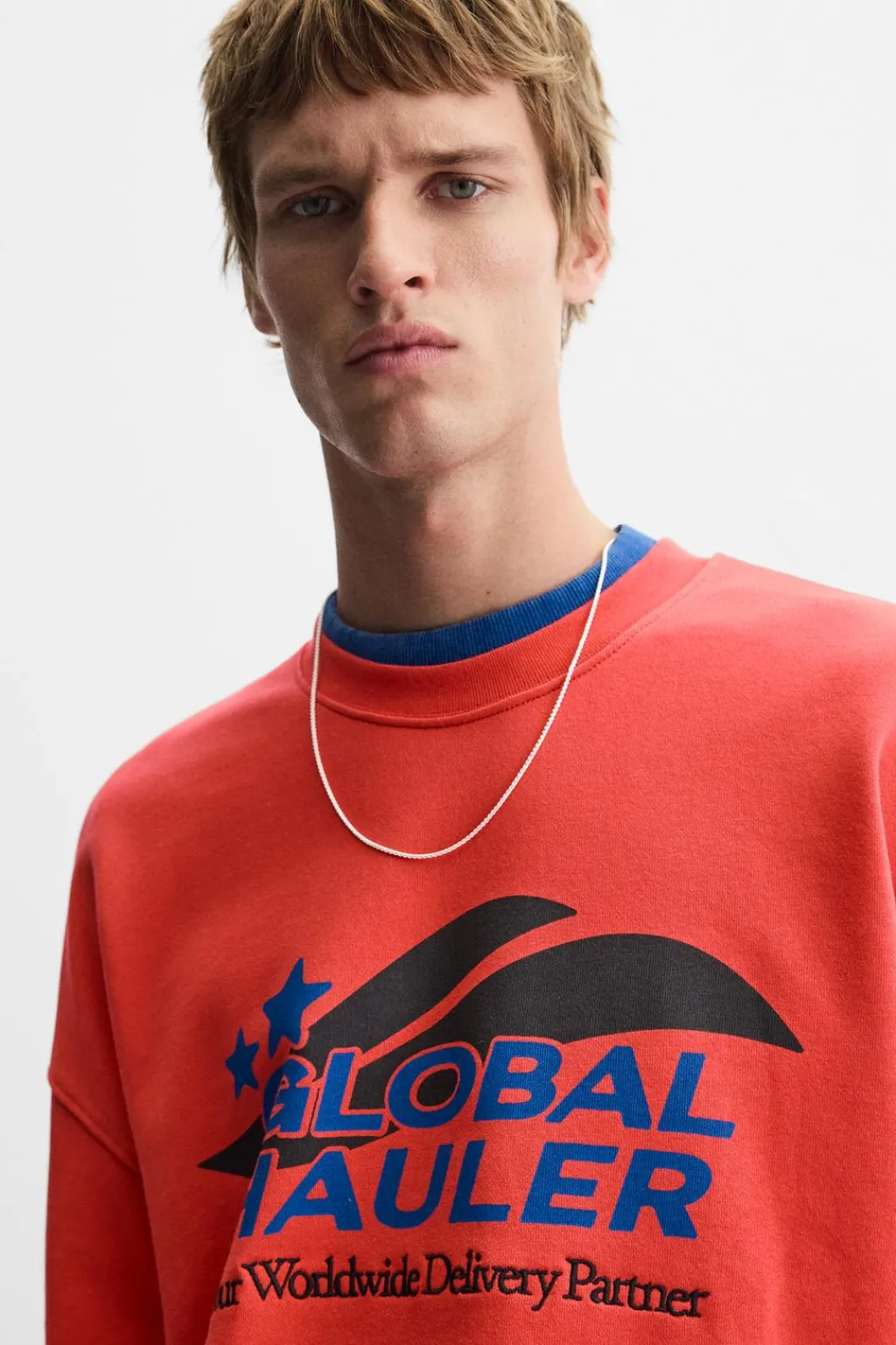 Sale SUDADERA TEXTOS COMBINADOS Hombre Sudaderas