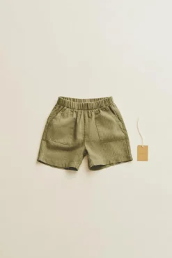 Niños ZARA 1½ - 6 Años·Pantalones / Leggings|1½ - 6 Años·Total Look<TIMELESZ - BERMUDA SEERSUCKER