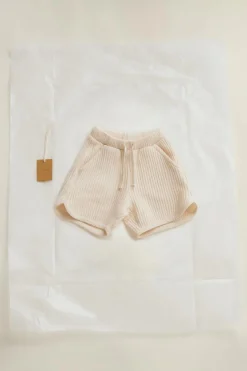 Niños ZARA 1½ - 6 Años·Pantalones / Leggings|6 - 18 Meses·Braguitas / Bermudas<TIMELESZ - BERMUDA WAFFLE CORDONES