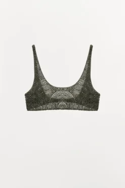 Sale TOP BANDEAU ABALORIOS LENTEJUELAS Mujer Tops / Bodies|Lenceria