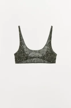 Sale TOP BANDEAU ABALORIOS LENTEJUELAS Mujer Tops / Bodies|Lenceria