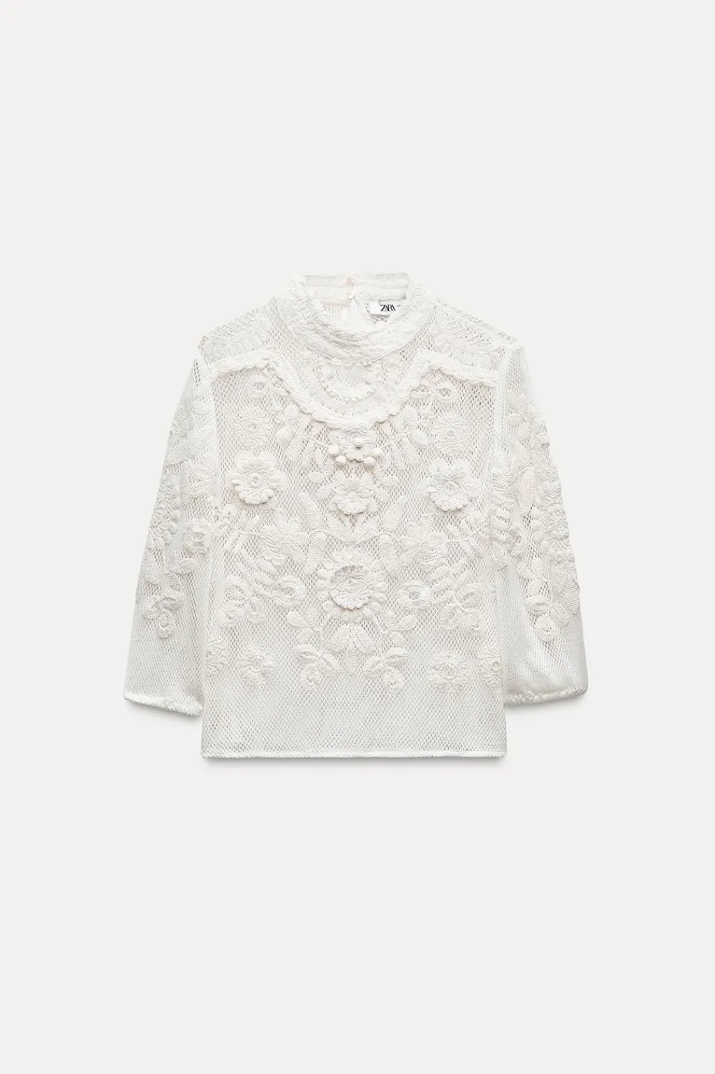 Clearance TOP BORDADO ZW COLLECTION Mujer Tops / Bodies|Camisas / Blusas