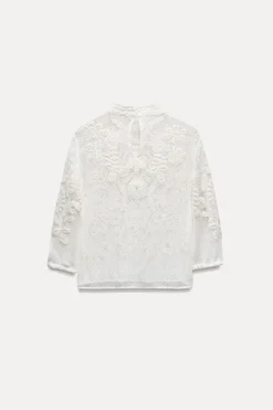 Clearance TOP BORDADO ZW COLLECTION Mujer Tops / Bodies|Camisas / Blusas