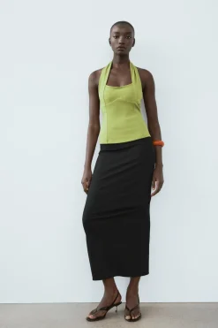 Sale TOP HALTER ELÁSTICO FRUNCES Mujer Tops / Bodies