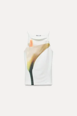 Sale TOP HALTER ESTAMPADO FLOR Mujer Tops / Bodies