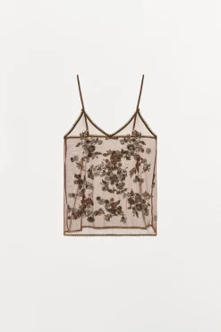 Fashion TOP HILO METALIZAD ABALORIOS Mujer Tops / Bodies|Lenceria