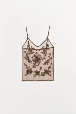 Fashion TOP HILO METALIZAD ABALORIOS Mujer Tops / Bodies|Lenceria