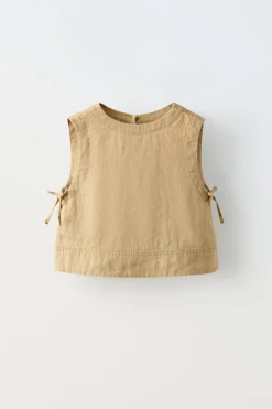 Niños ZARA 6 - 14 Años·Total Look<TOP LINO LAZOS