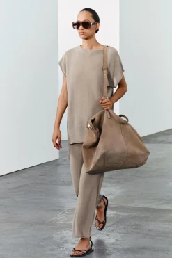 Sale TOP PUNTO ACABADOS VUELTA Mujer Cárdigan / Jerséis|Punto