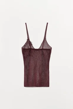 Fashion TOP PUNTO BORDADOS Mujer Tops / Bodies|Lenceria