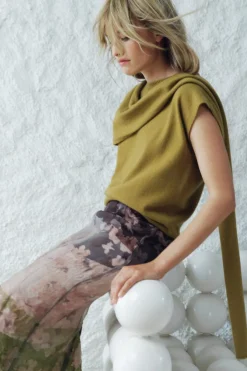 Outlet TOP PUNTO BUFANDA 100% LANA Mujer Cárdigan / Jerséis|Punto