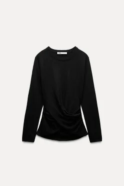 Sale TOP PUNTO DELANTERO CRUZADO Mujer Cárdigan / Jerséis|Punto