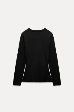 Sale TOP PUNTO DELANTERO CRUZADO Mujer Cárdigan / Jerséis|Punto