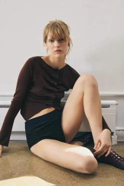 Best TOP PUNTO FRUNCES Mujer Cárdigan / Jerséis|Punto