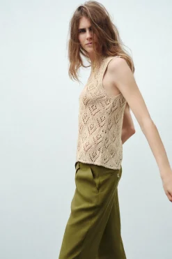 Sale TOP PUNTO HILO METALIZADO Mujer Cárdigan / Jerséis|Punto